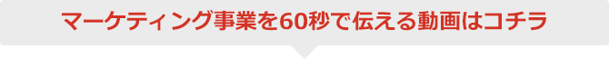 マーケティング事業を60秒で伝える動画はコチラ